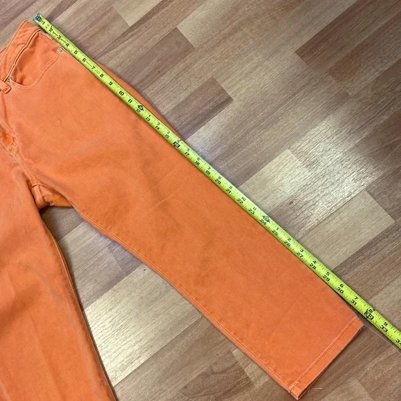 Micheal Kors Cropped Orange jeans size 8 - Picture 3 of 13